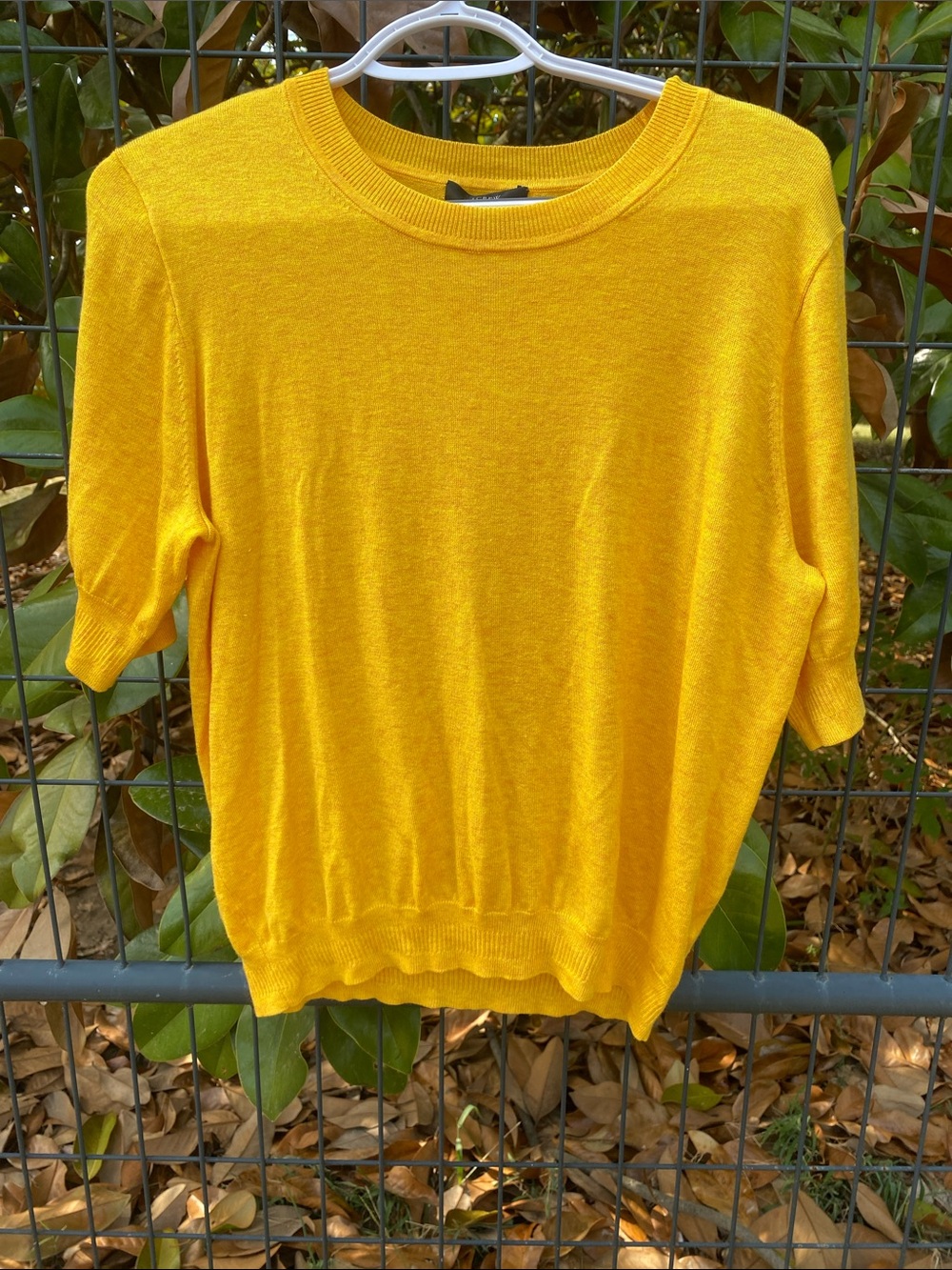 J.Crew Marigold Short Sleeve Crewneck Sweater Size Large